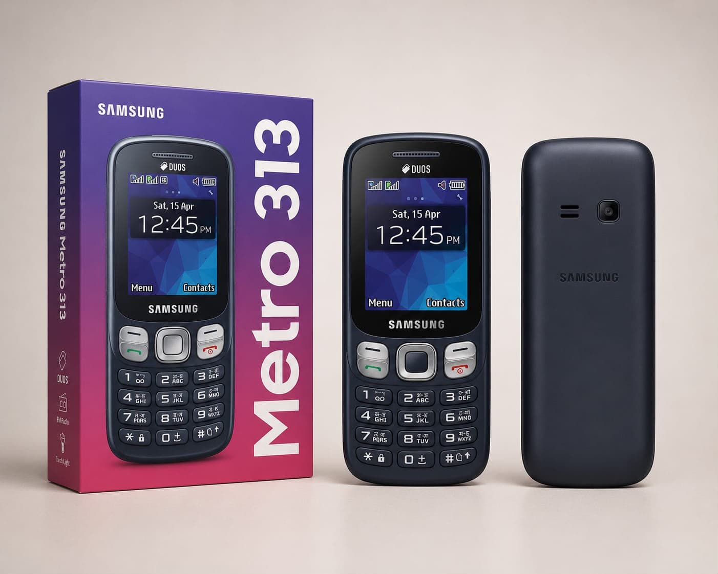 Samsung Metro 313 (SM-B313E) Dual SIM Feature Phone