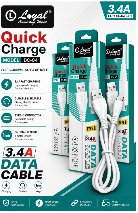 Loyal 3.4 Amp Data Cable Type c