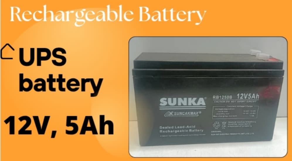 SUNKA  12V 5Ah SLA Rechargeable Battery