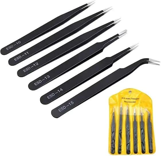 Precision Anti Static Tweezers Set