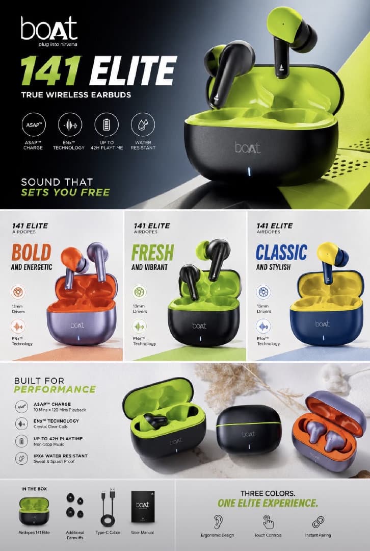 Boat 141 ELITE AIRPODS BEST QUALITY