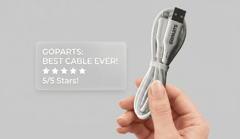GOPARTS Premium USB to Lightning Cable GP UL 45W 1 Meter image 2