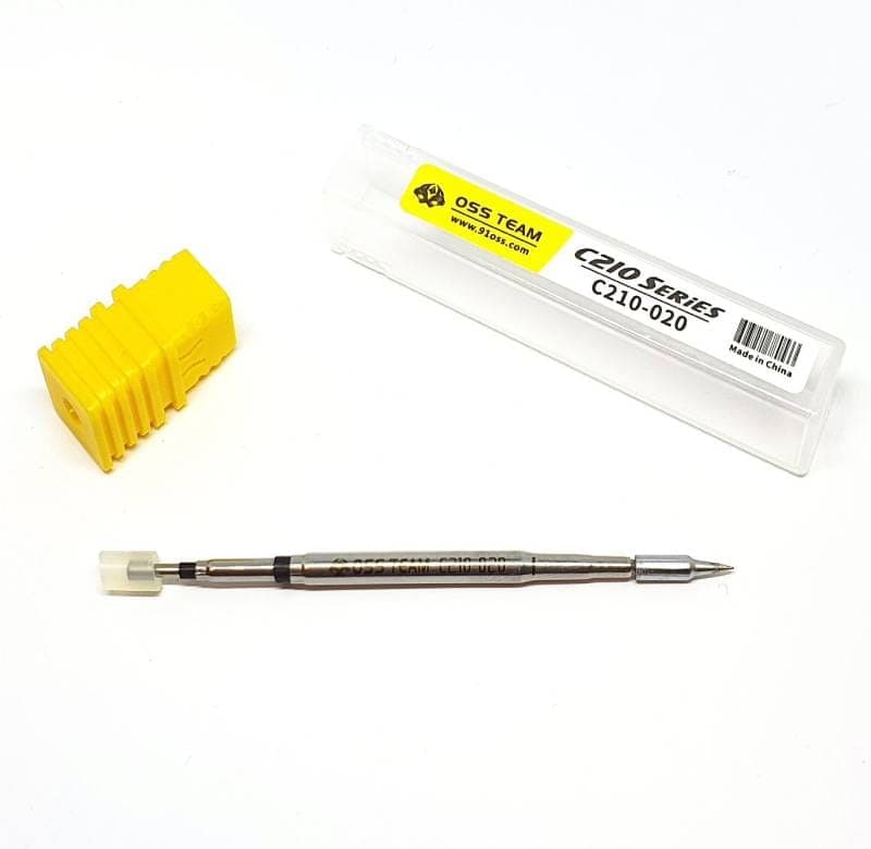 OSS TEAM C210 020 Series Straight Pointed Soldering Tip