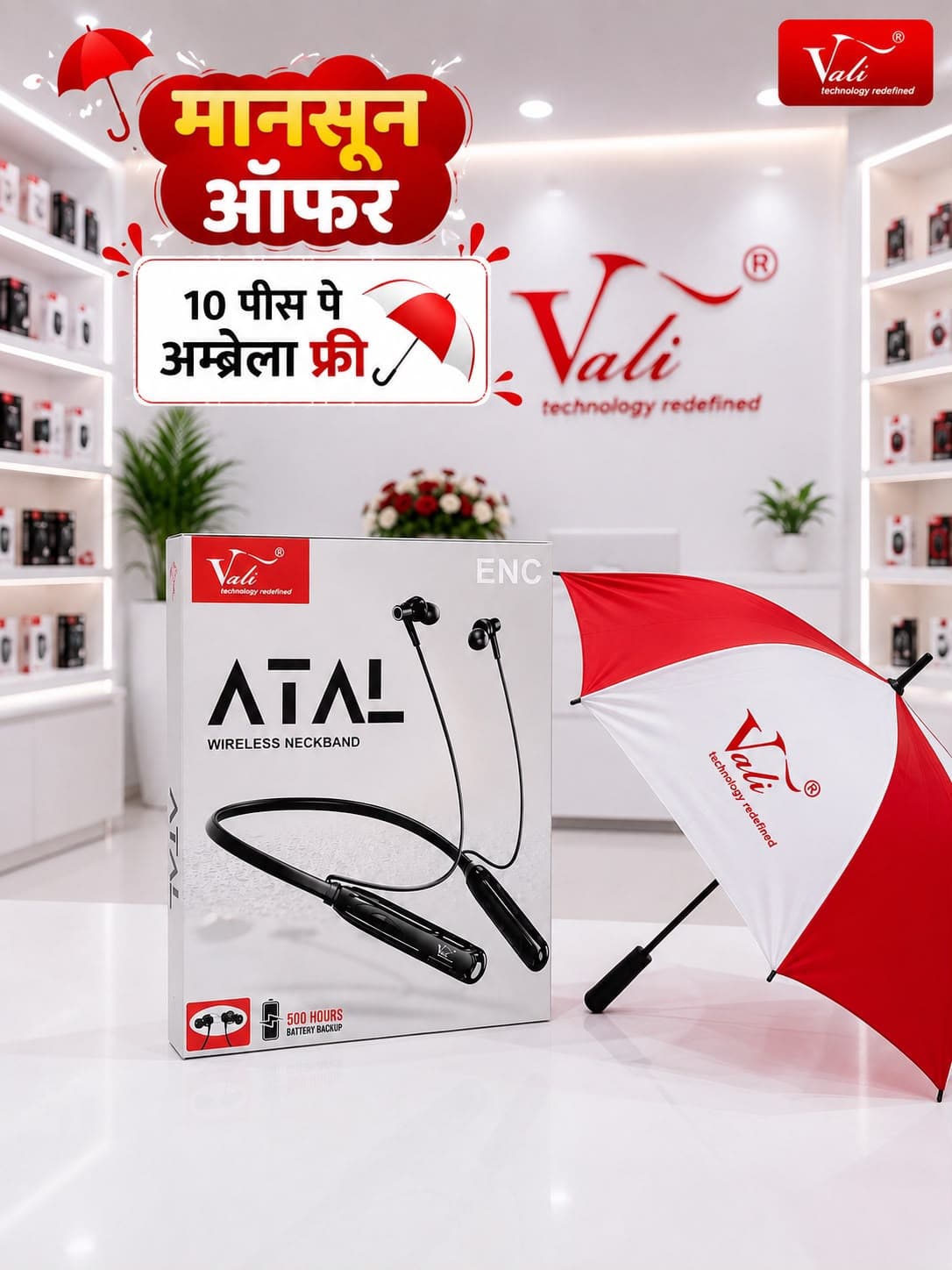 Vali A1 ENC Wireless Neckband