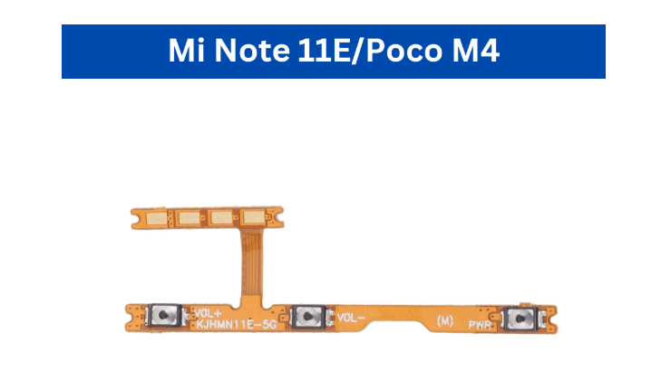 Mi Note 11/11s / Mi Note 11E/Poco M4/ Mi Note 11 Pro/Poco X4 /Mi Note 11T (5G)/K50i  Pro Power Volume Flex image 2