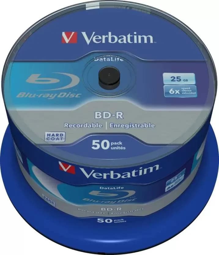 Verbatim BD R 25GB 6x 50Pack Spindle image 3