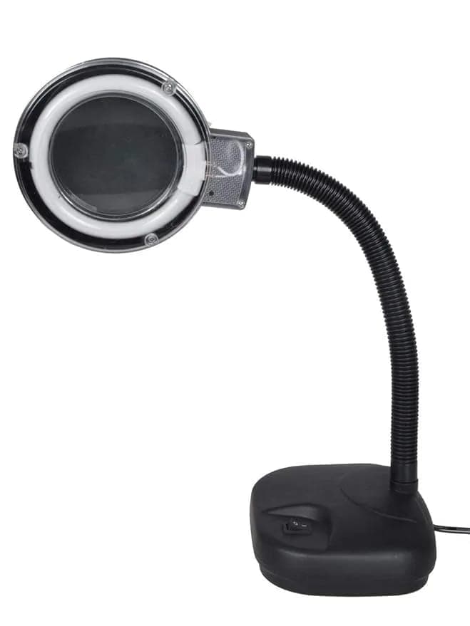 LED Magnifying Lamp with Flexible Gooseneck Stand