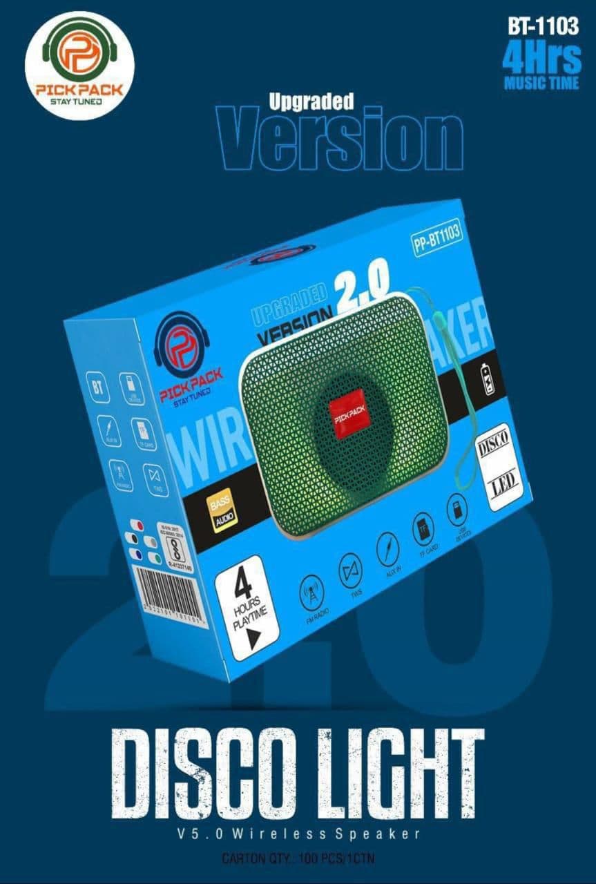 Pickpack Pp-bt1103 Wireless Bluetooth Speaker (disco Light)