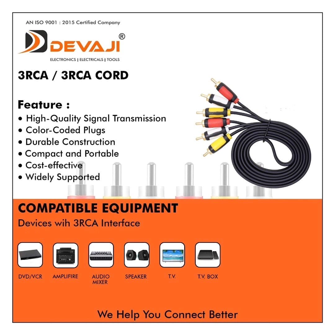 3RCA/3RCA CORD 3METER image 2