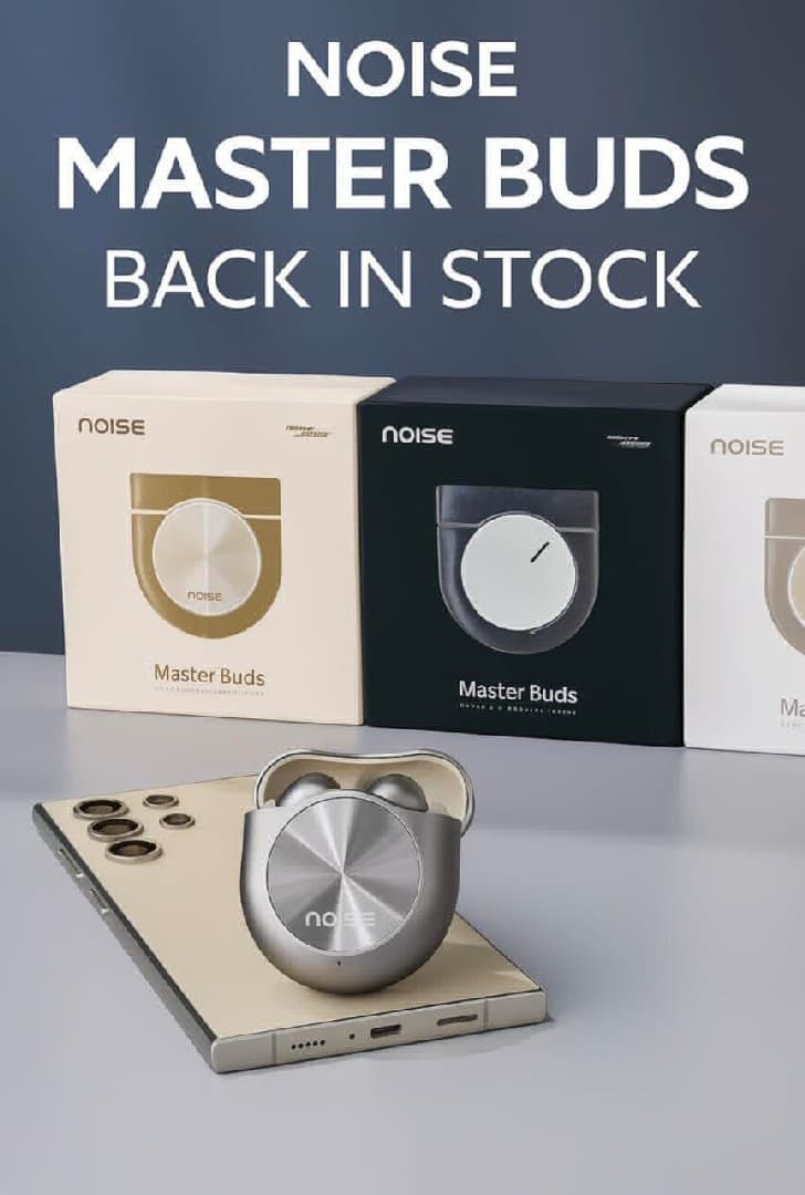 NOISE MASTER SOUND BY BOSE BUDS WITH VOLUME CONTROL MATT FINISHING BEST SOUND QUALITY 3 COLOUR