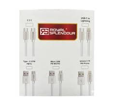 Royal Splendour USB C to Lightning Cable image 2
