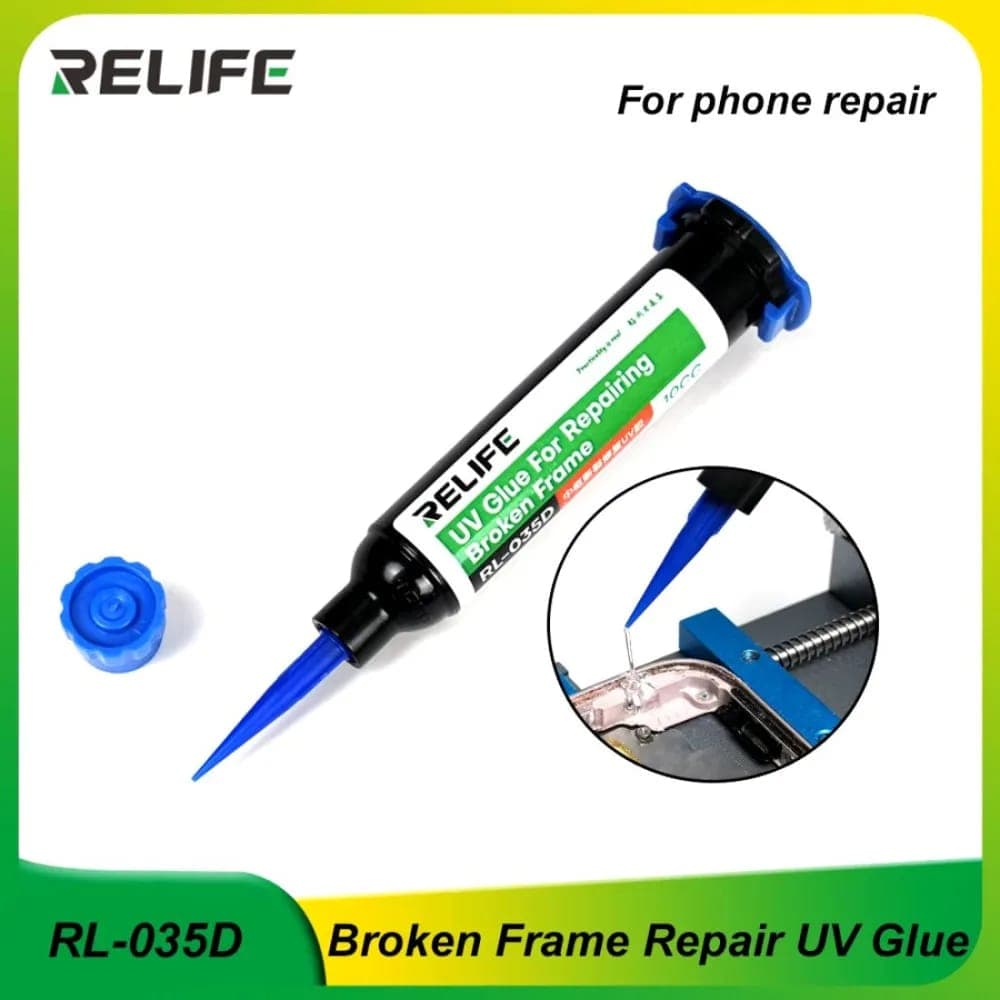 RL 035D UV Glue for Repairing Broken Frame.