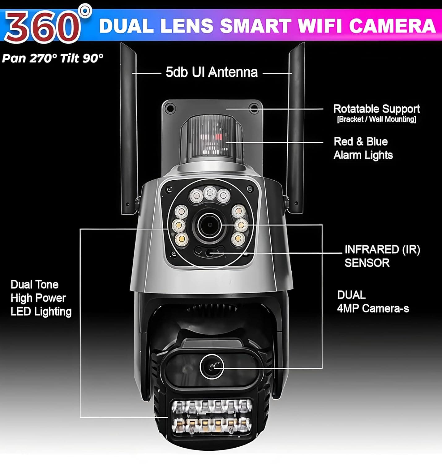KT9801 WiFi Dual Camera image 2