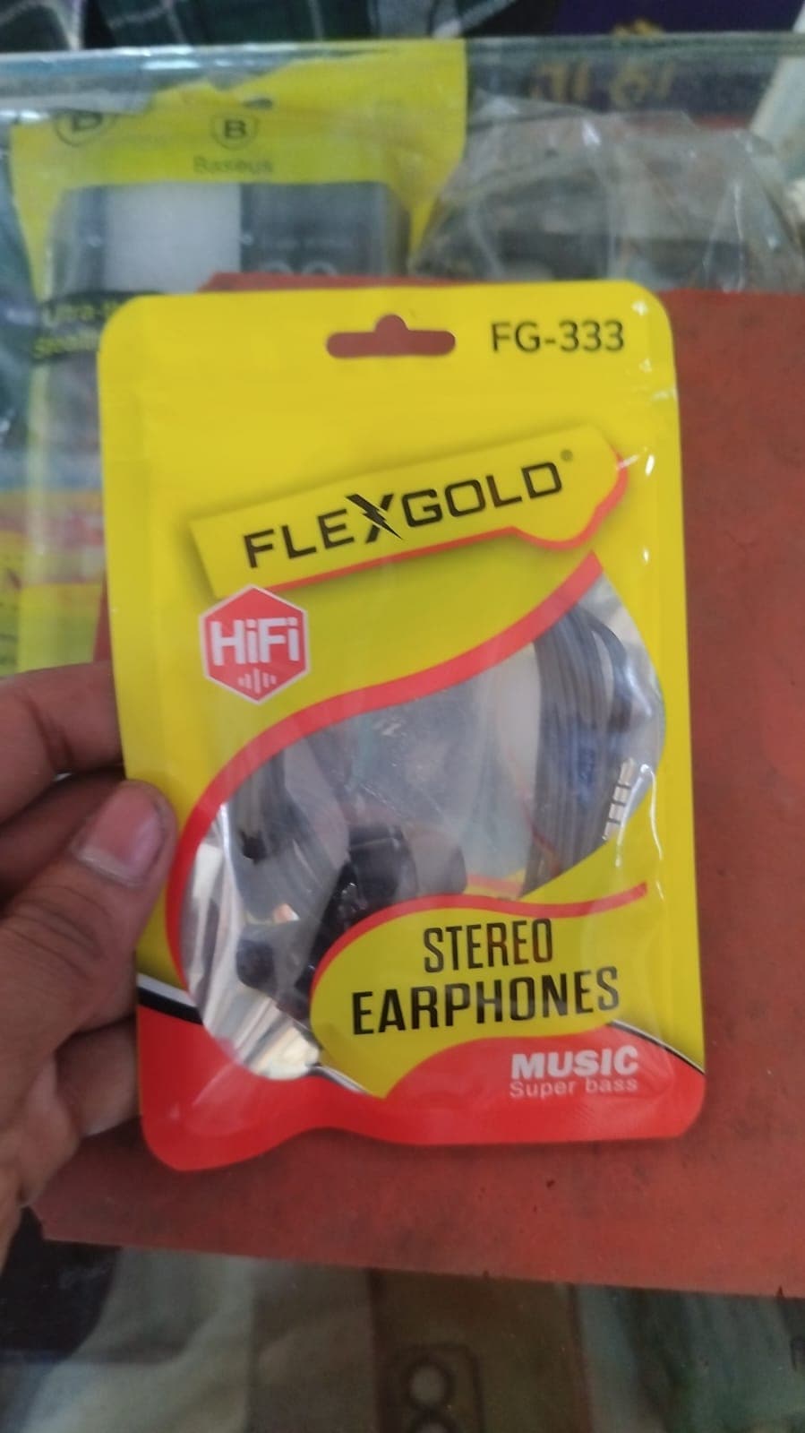 Flex Gold FG-333 Stereo Wired Earphones