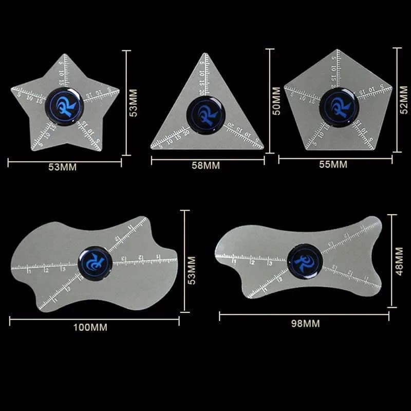 R Metal Soldering Positioning Templates 5 Piece Set