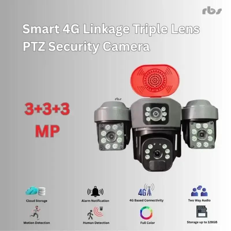 KT 912 3 Camera 4G Wireless Security Camera image 2