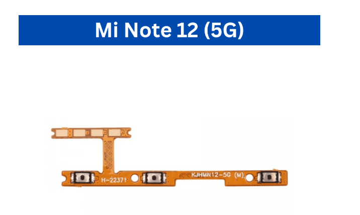 Mi Note 11T Pro/Poco X4 5G/ Mi Note 12 4G/Mi Note 12 5G /Mi Note 12 Pro 5G  Power Volume Flex image 2