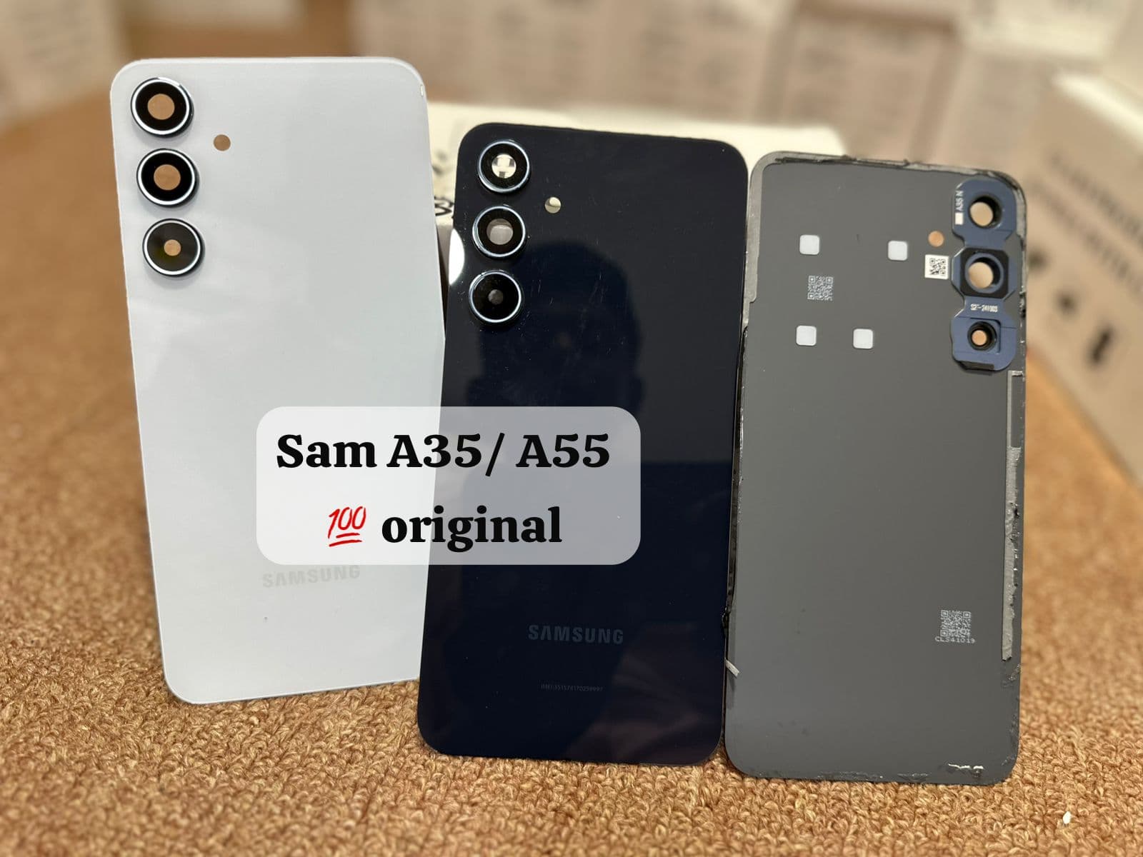 Samsung Galaxy A35 5G & Samsung Galaxy A55 5G Back Panel Details