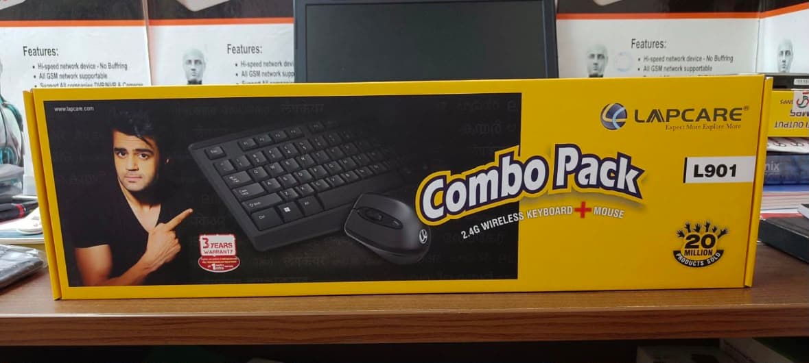 Lapcare L901 Wireless Keyboard And Mouse Combo Pack