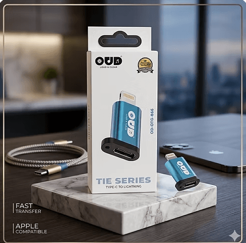 OUD Tie Series Type-C To Lightning OTG Adapter