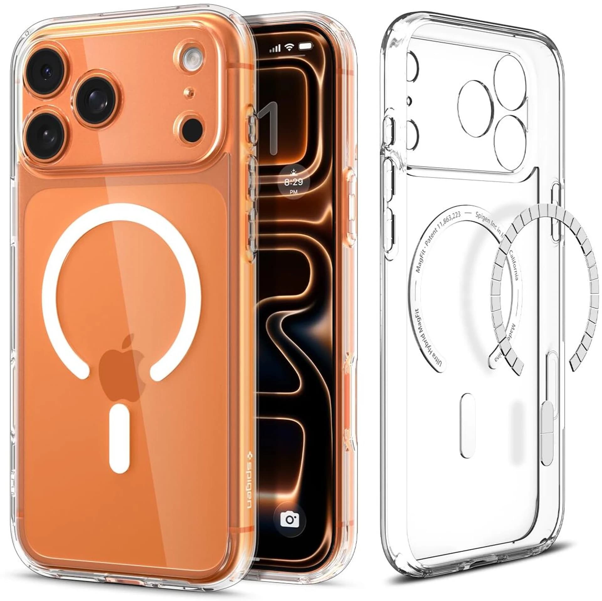 IPhone 17/ 17pro/ 17pro max series crystal magsafe back cover
