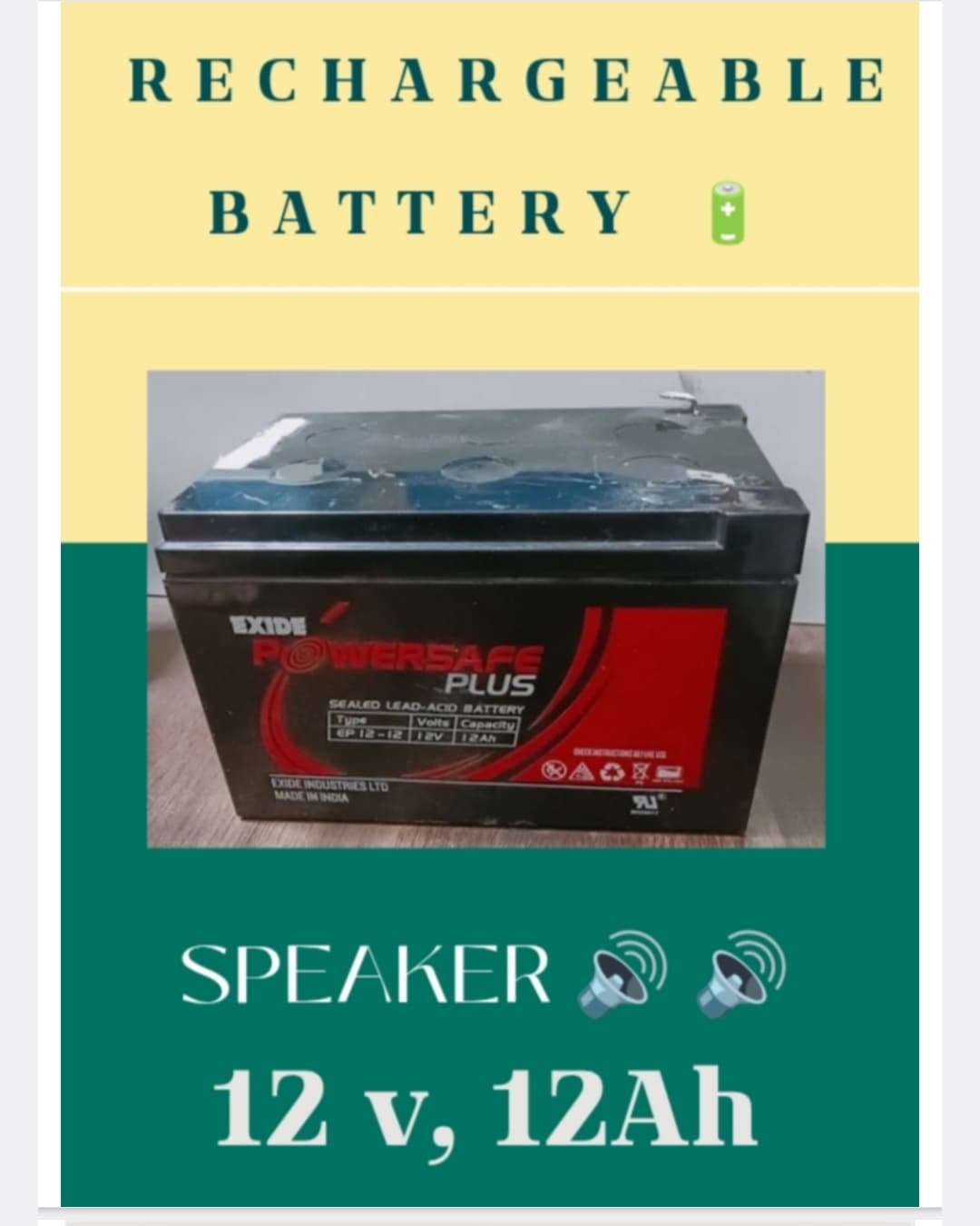 Exide Power safe Plus SLA rechargeable battery