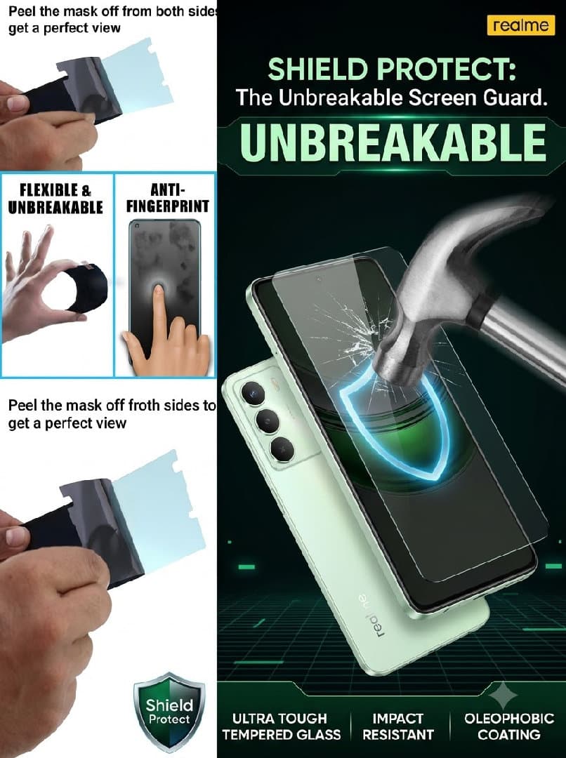 Unbreakable Screen Guard, Flexible