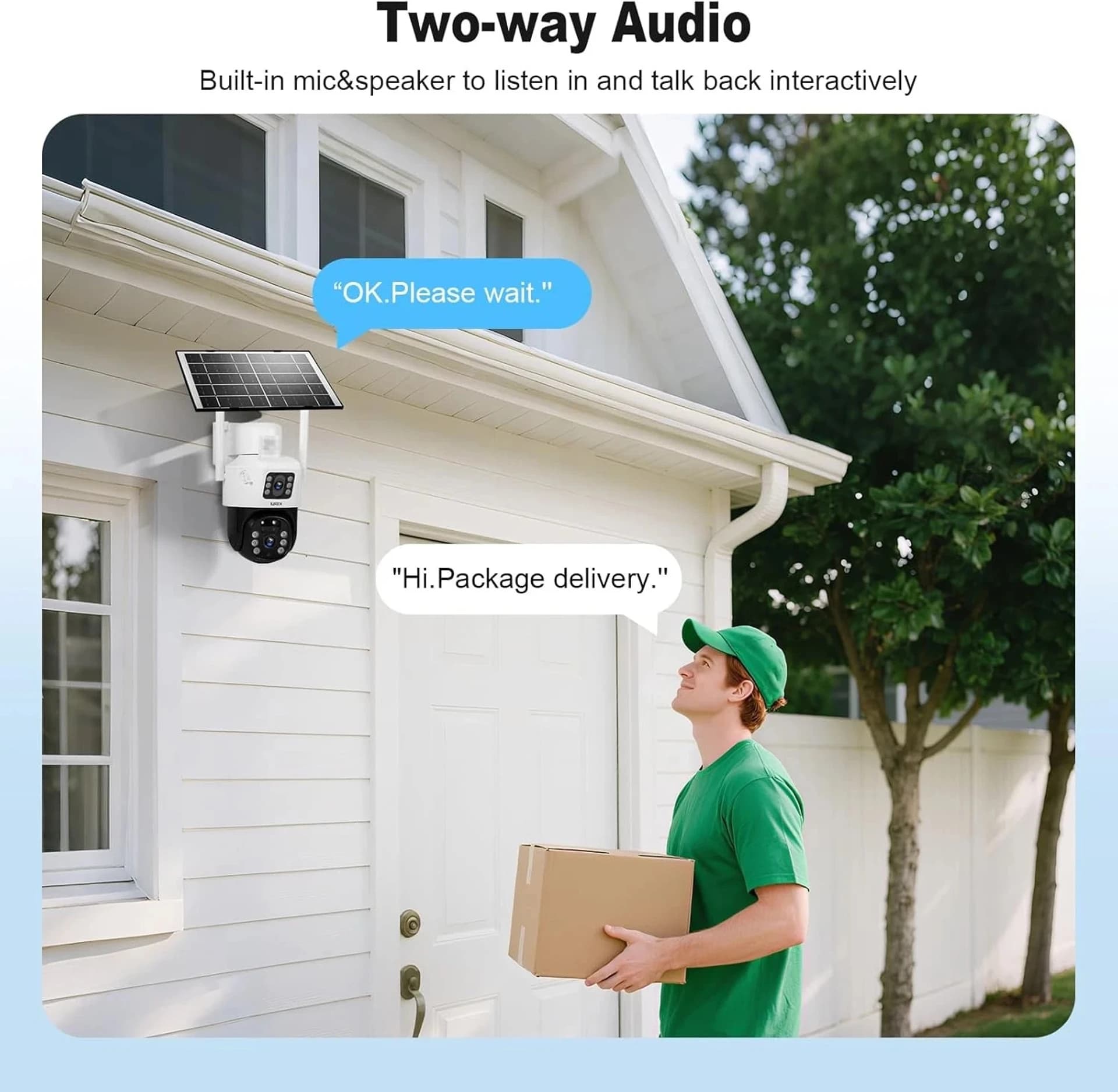 WiFi Solar PTZ Smart Security Camera image 2