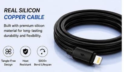 GiNEX GX-28I 6A USB To Lightning Fast Charging Cable image 2