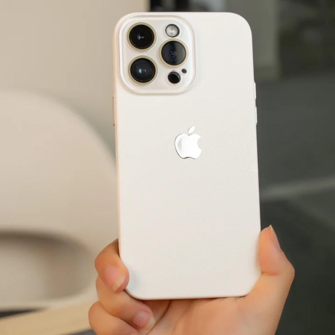 Iphone 16/ 16 Pro / 16 Pro Max Glass Apple Logo Case Cover With Camera Lens Protector image 2