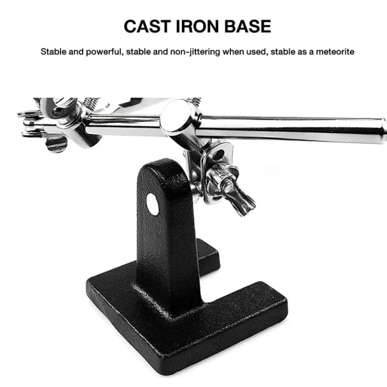 Helping Hands Magnifier Soldering Station & Desk Lamp Hands Free Auxiliary Clips Alligator Clamp Stand Repair Kits image 3