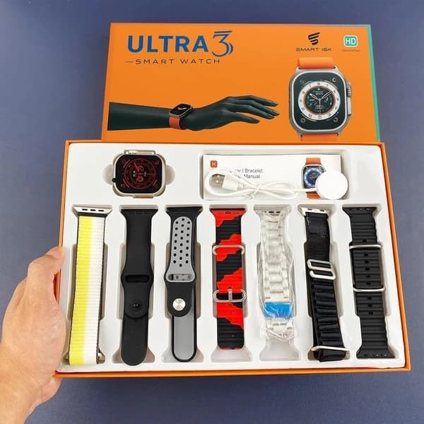Ultra 3 Smart Watch 7-in-1 Strap Combo Pack image 3