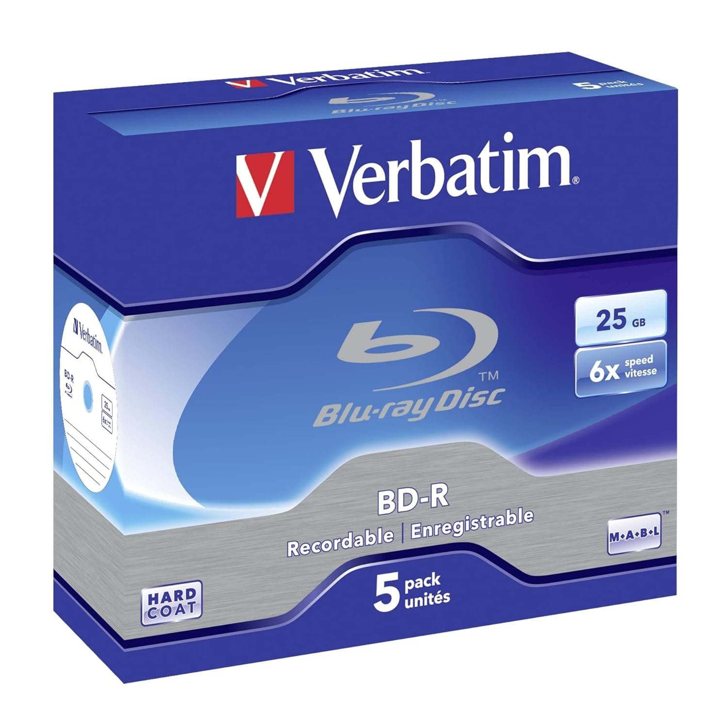 Verbatim BD R 25GB 6X 5Pack Jewel Case image 2
