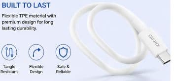 GINEX GX-25CC 60W USB-C To USB-C Charging Cable image 4