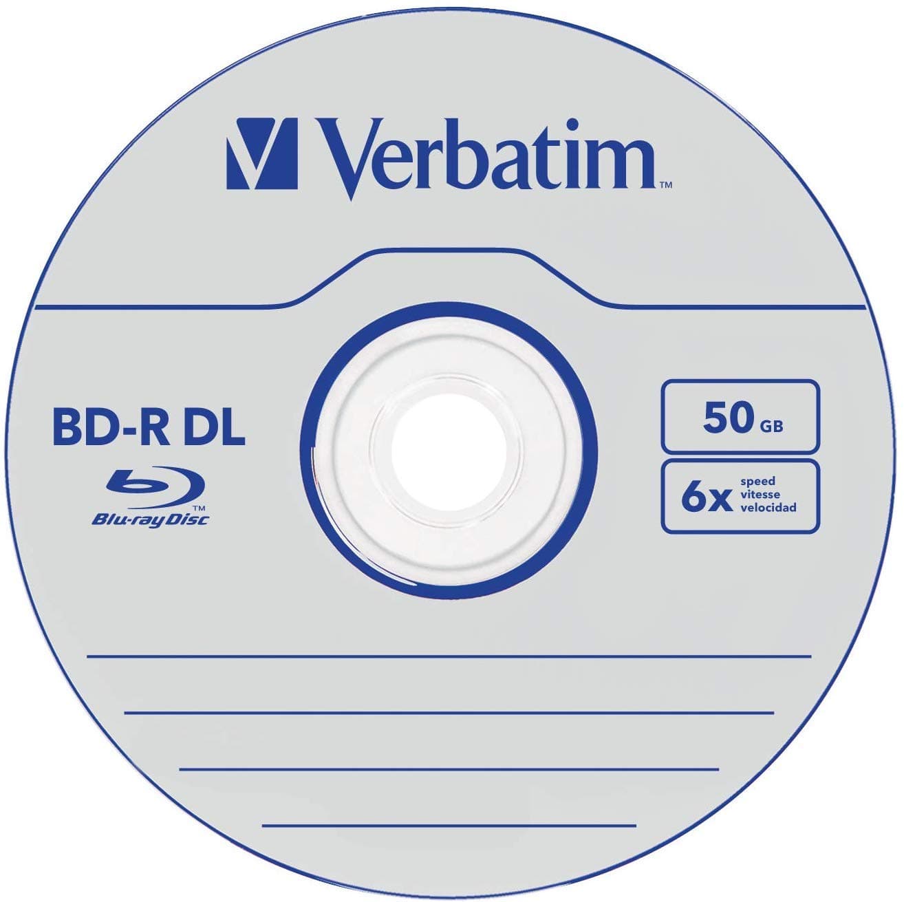 Verbatim BD R DL 50GB 6X 5Pack Jewel Case image 2
