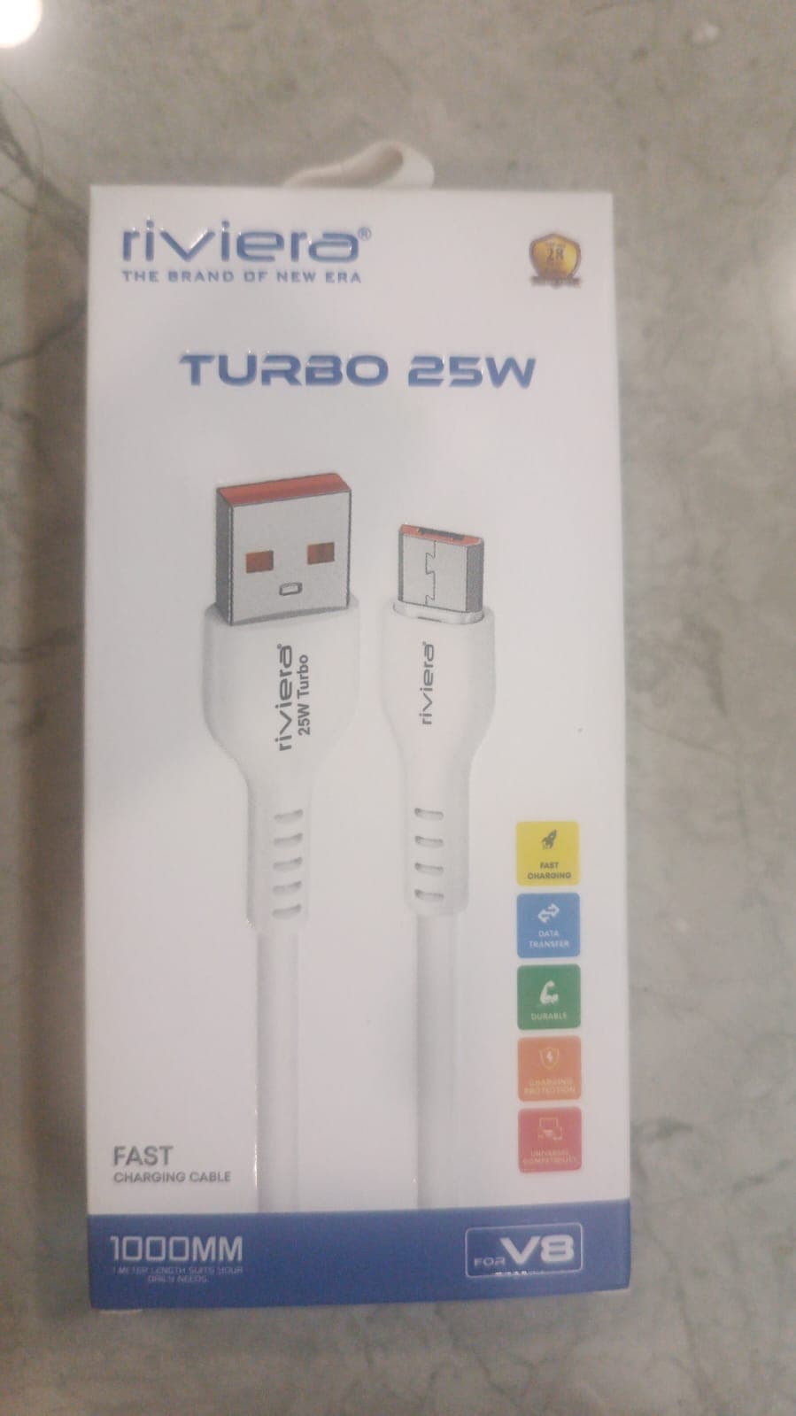 Riviera Turbo 25W V8 Fast Charging Data Cable image 2