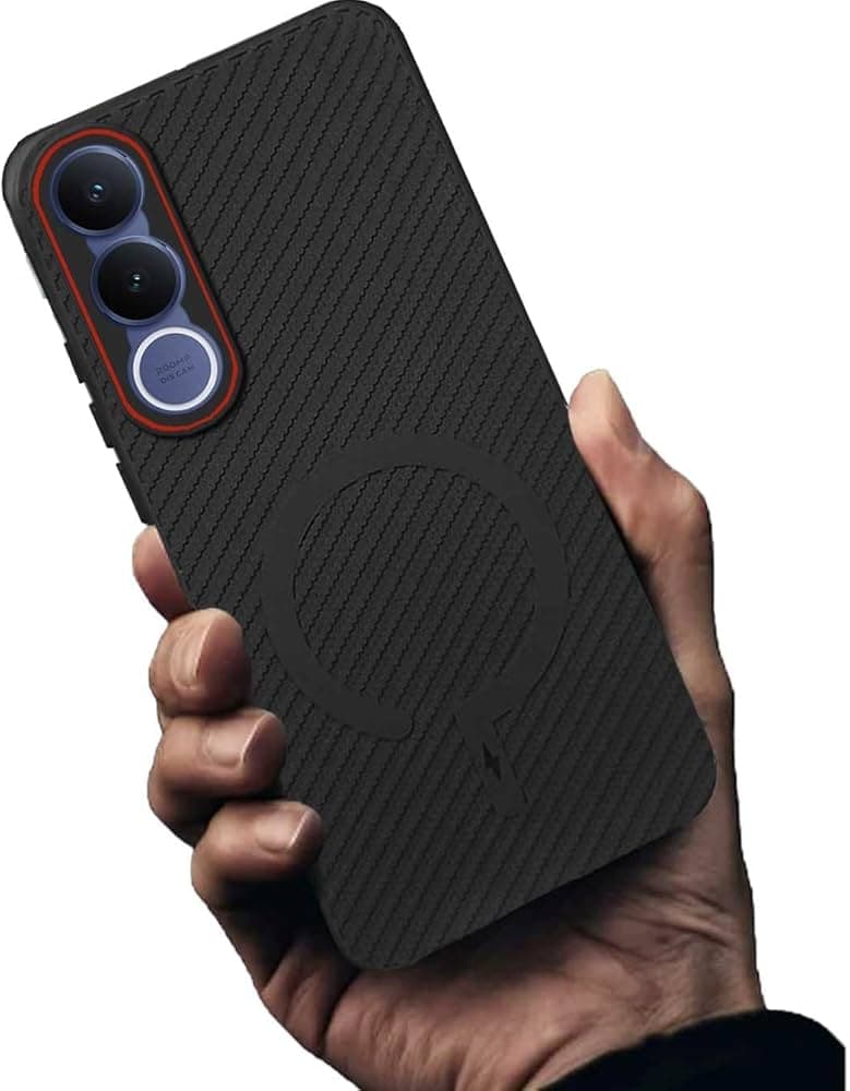 Carbon Fiber Textured Magnetic Phone Case image 2